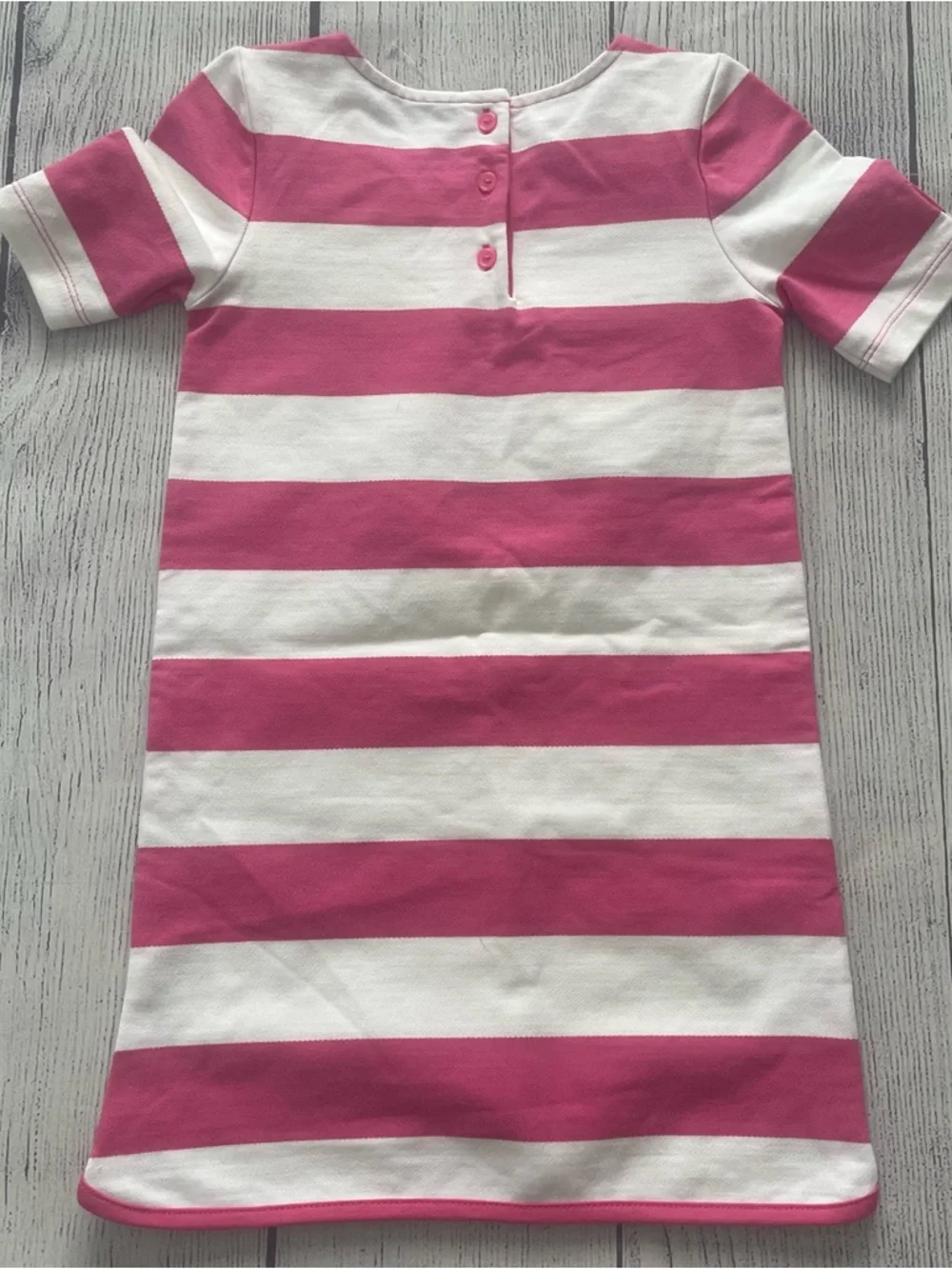 Gymboree Shore to Love Pink Striped Sequin Segull Dress Size 5